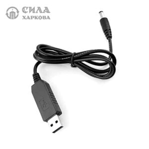 Кабель перетворювач USB /5.5x2.1mm / 1m / 12V