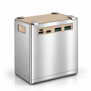 Case for MINI power bank without flashlight (stainless steel)